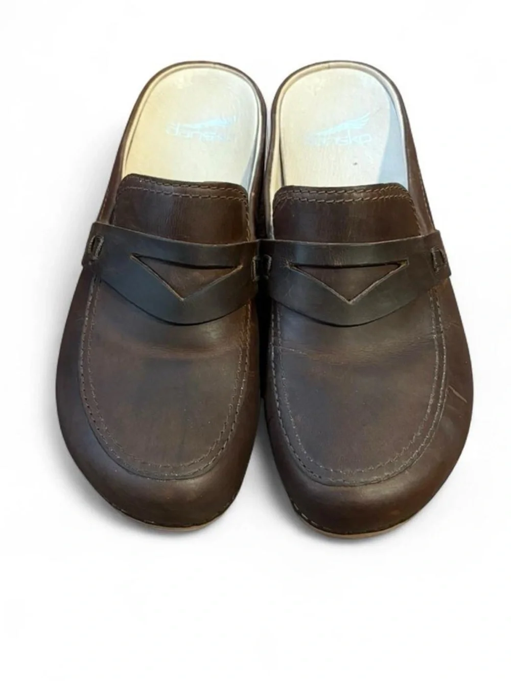 Brown leather Dansko clogs great condition‎ size 6 women’s